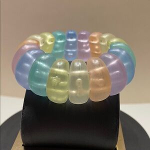 Pastel Stretchy Multicolor Beaded Bracelet